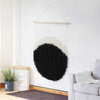 Decorative Wall Art with Wooden Beads and Thread Pendulum | Kelmera