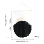 Decorative Wall Art with Wooden Beads and Thread Pendulum | Kelmera