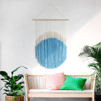 Decorative Wall Art with Wooden Beads and Thread Pendulum | Kelmera