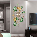 Decorative Wall Clock with Floral Design | Kelmera