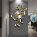 Decorative Wall Clock with Leaf Design | Kelmera