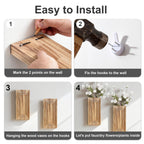 Decorative Wall Decoration Glass Wood | Kelmera