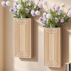 Decorative Wall Decoration Glass Wood | Kelmera