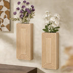 Decorative Wall Decoration Glass Wood | Kelmera
