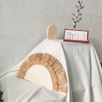Decorative Wall Decoration with Synthetic Fiber and Wooden Beads | Kelmera