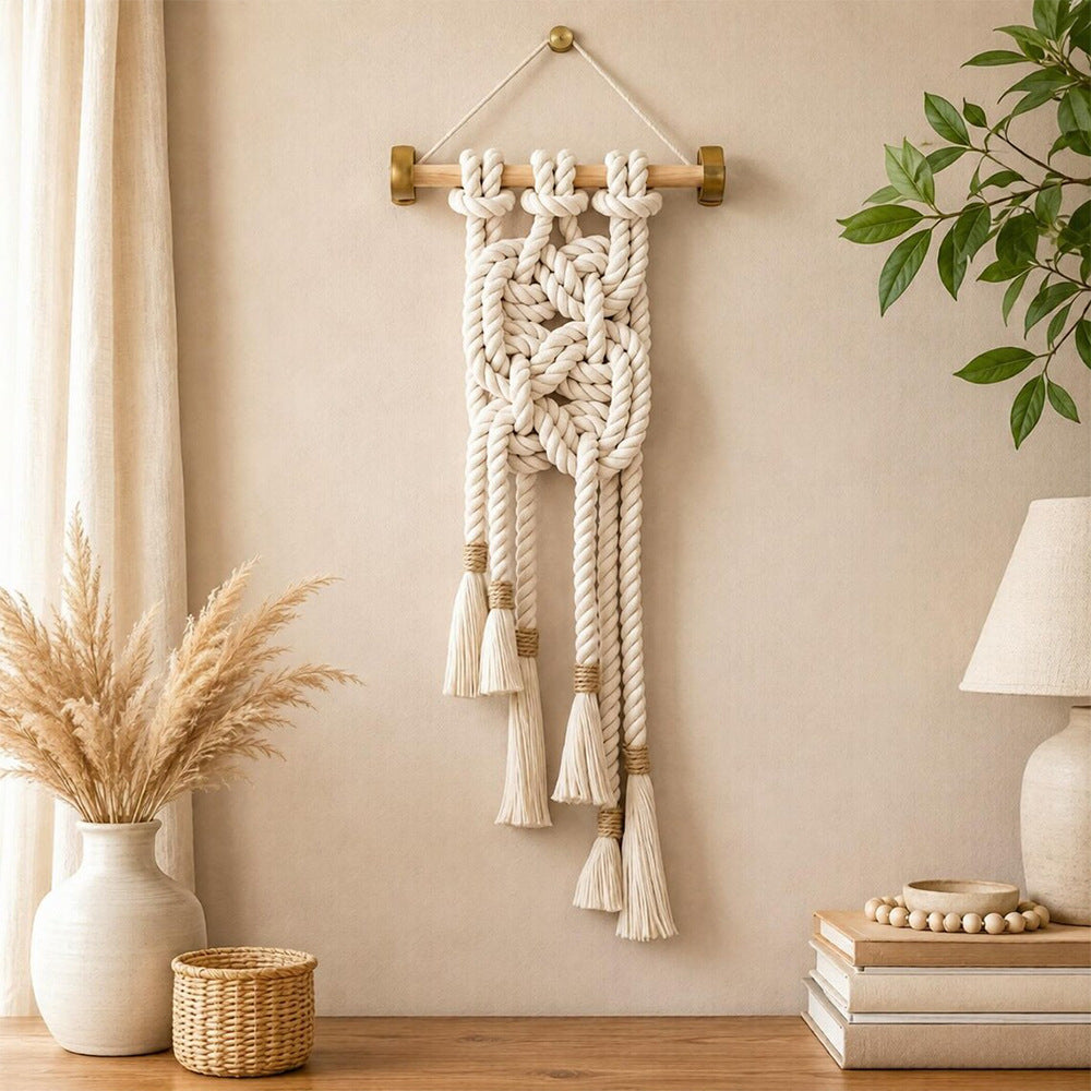 Decorative Wall Hanging Beige | Kelmera