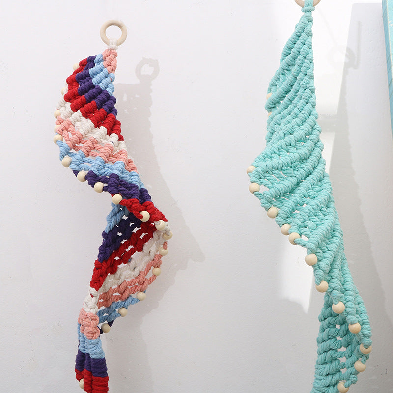 Decorative Wall Hanging Cotton Rope Wood Bead | Kelmera