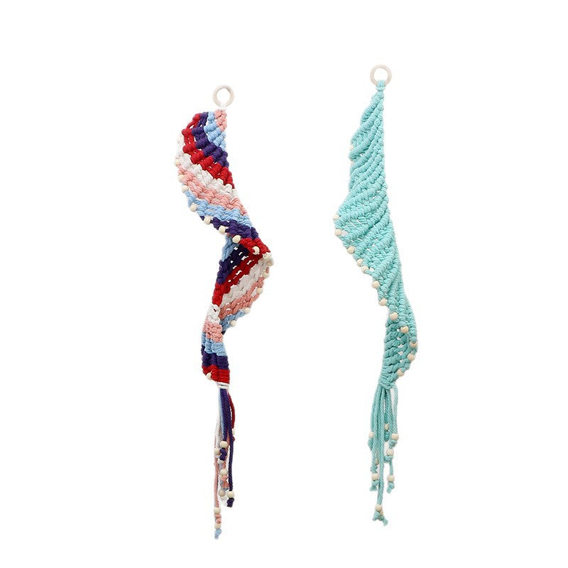Decorative Wall Hanging Cotton Rope Wood Bead | Kelmera