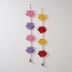 Decorative Wall Hanging Off White Red Yellow | Kelmera