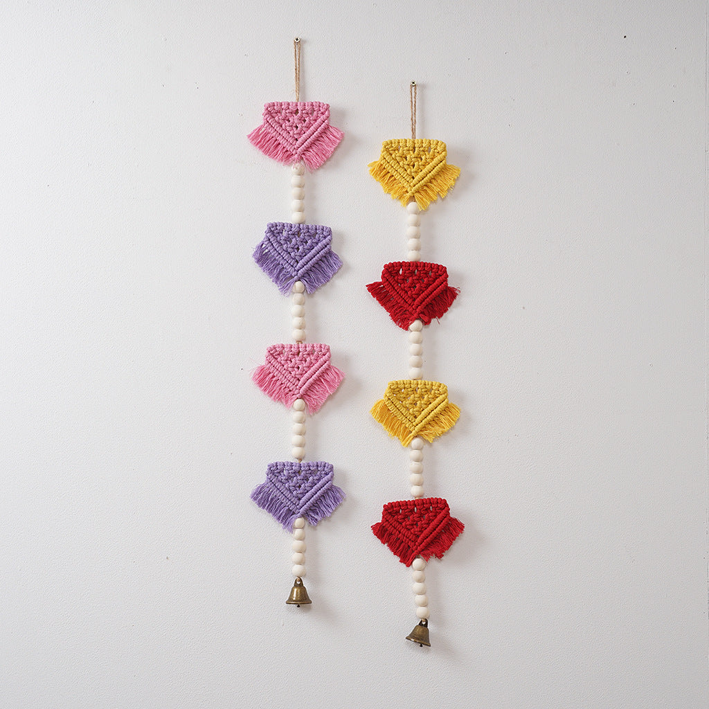 Decorative Wall Hanging Off White Red Yellow | Kelmera
