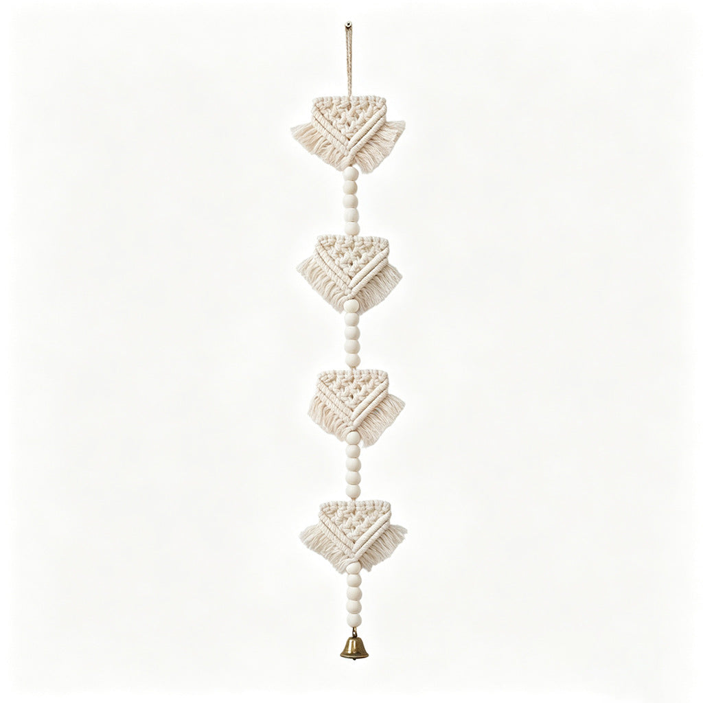 Decorative Wall Hanging Off White Red Yellow | Kelmera