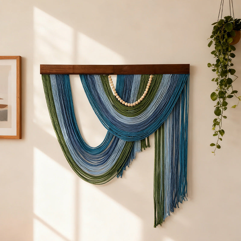 Decorative Wall Hanging Olive Green Gray | Kelmera