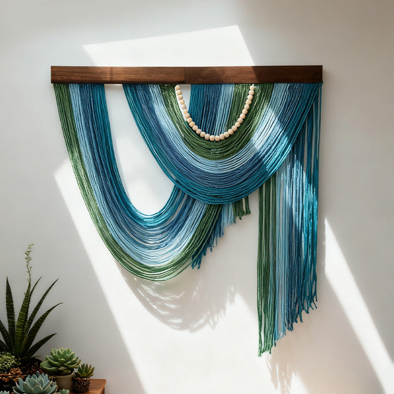 Decorative Wall Hanging Olive Green Gray | Kelmera