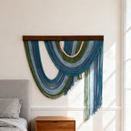 Decorative Wall Hanging Olive Green Gray | Kelmera