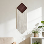Decorative Wall Hanging Soft Textile Wood | Kelmera