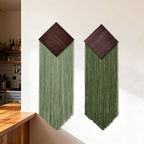 Decorative Wall Hanging Soft Textile Wood | Kelmera