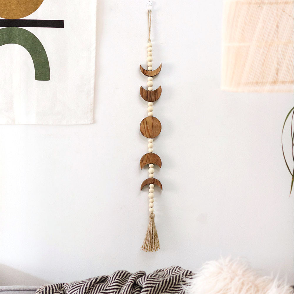 Decorative Wall Hanging with Geometric Wooden Shapes | Kelmera