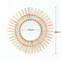 Decorative Wall Mirror Brown | Kelmera