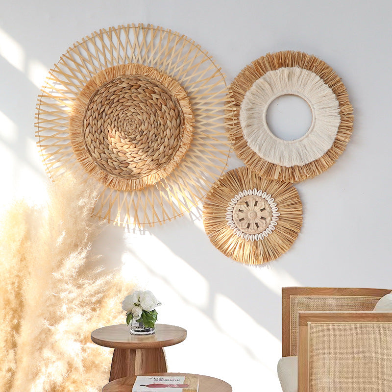 Decorative Wall Mirror Brown | Kelmera