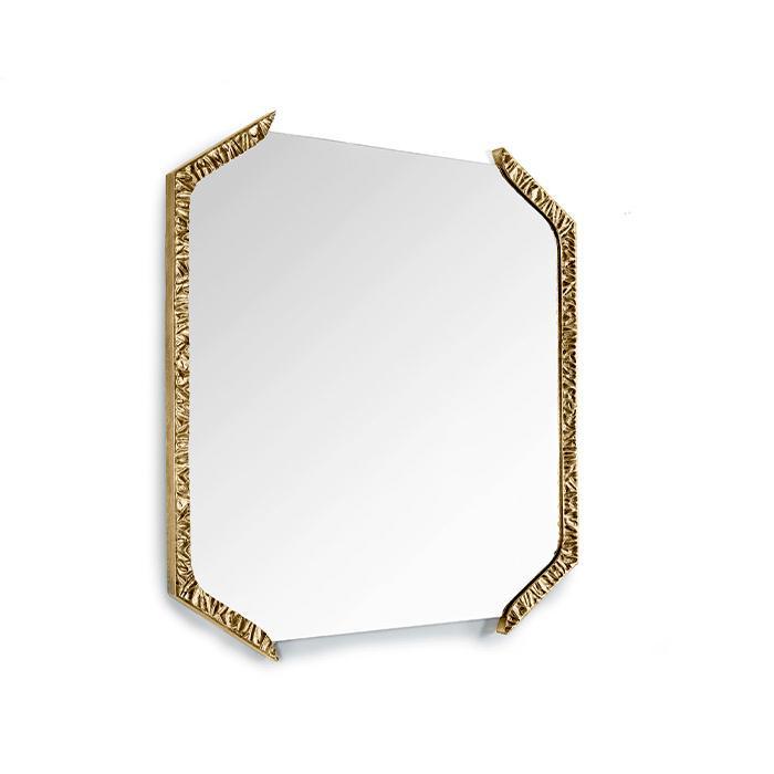Decorative Wall Mirror with Filigree Metal Frame | Kelmera