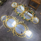 Decorative Wall Mirror with Floral Design | Kelmera