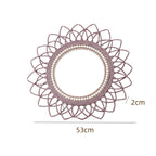 Decorative Wall Mirror with Rattan Frame | Kelmera