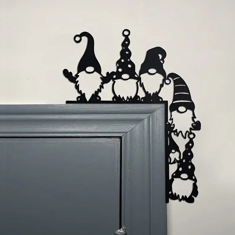 Decorative Wall Shelf with Christmas Gnomes | Kelmera