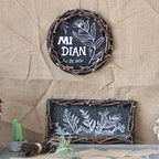 Decorative Wall Table with Rustic Frame | Kelmera