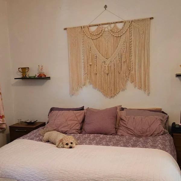 Decorative Wall Tapestry Cotton Macrame Hanging | Kelmera