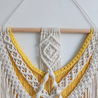 Decorative Wall Tapestry Ivory Beige | Kelmera