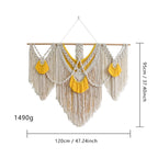 Decorative Wall Tapestry Ivory Beige | Kelmera