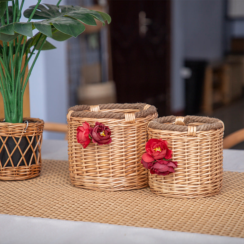 Decorative Wicker Planter | Kelmera