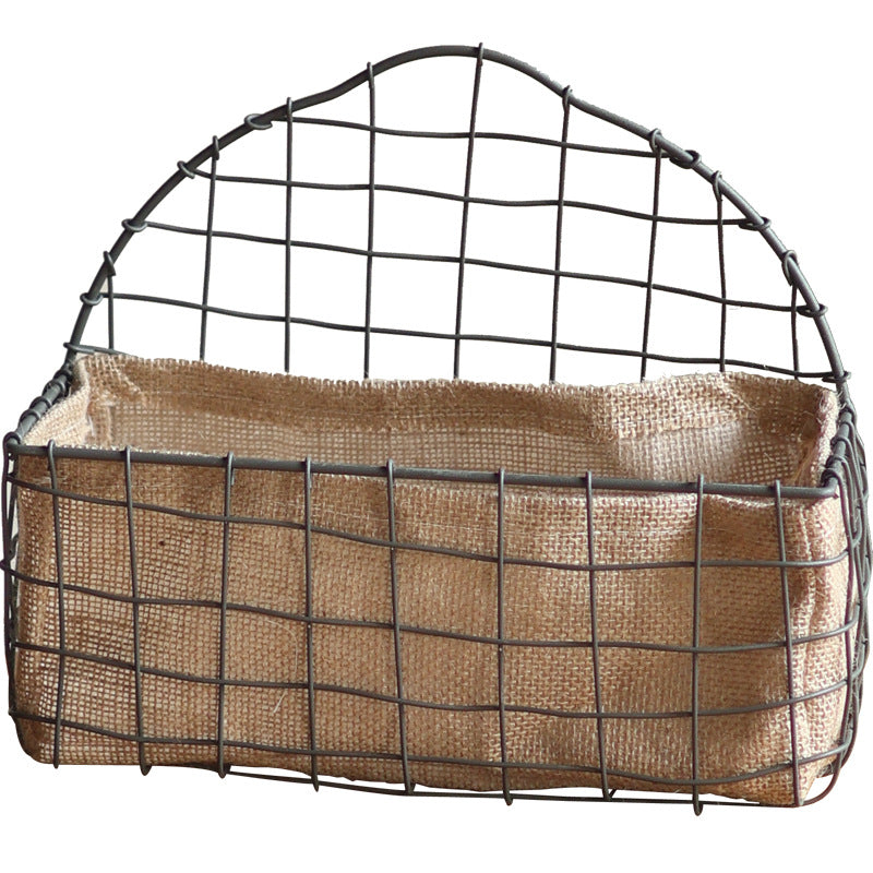 Decorative Wire Basket with Jute Bag | Kelmera