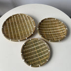 Decorative Woven Basket Green | Kelmera