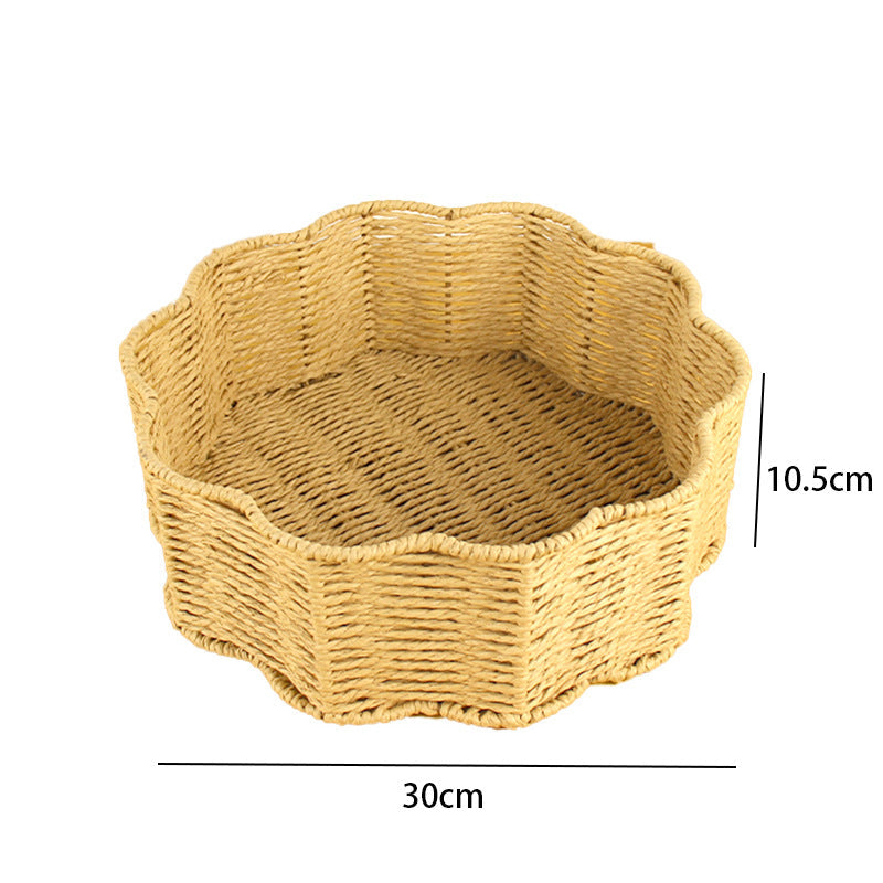 Decorative Woven Basket White | Kelmera