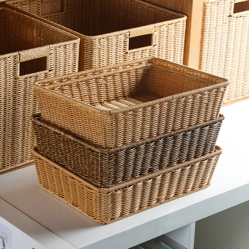 Decorative Woven Rectangular Storage Basket | Kelmera