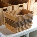 Decorative Woven Rectangular Storage Basket | Kelmera