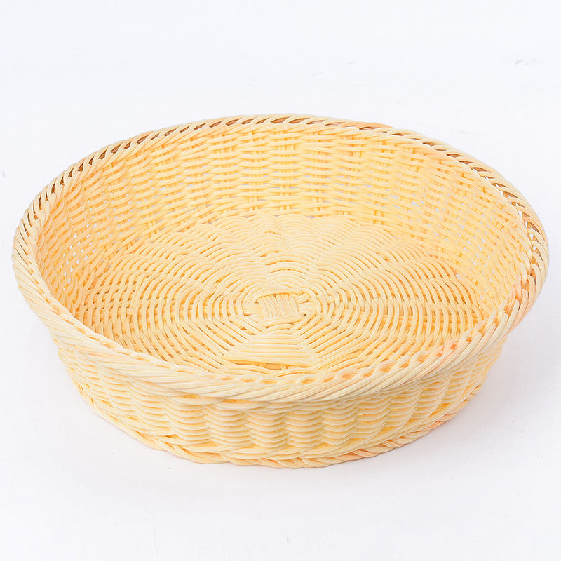Decorative Woven Serving Brown Beige | Kelmera