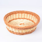 Decorative Woven Serving Brown Beige | Kelmera