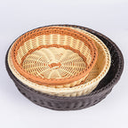 Decorative Woven Serving Brown Beige | Kelmera