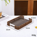 Decorative Woven Serving Tray | Kelmera