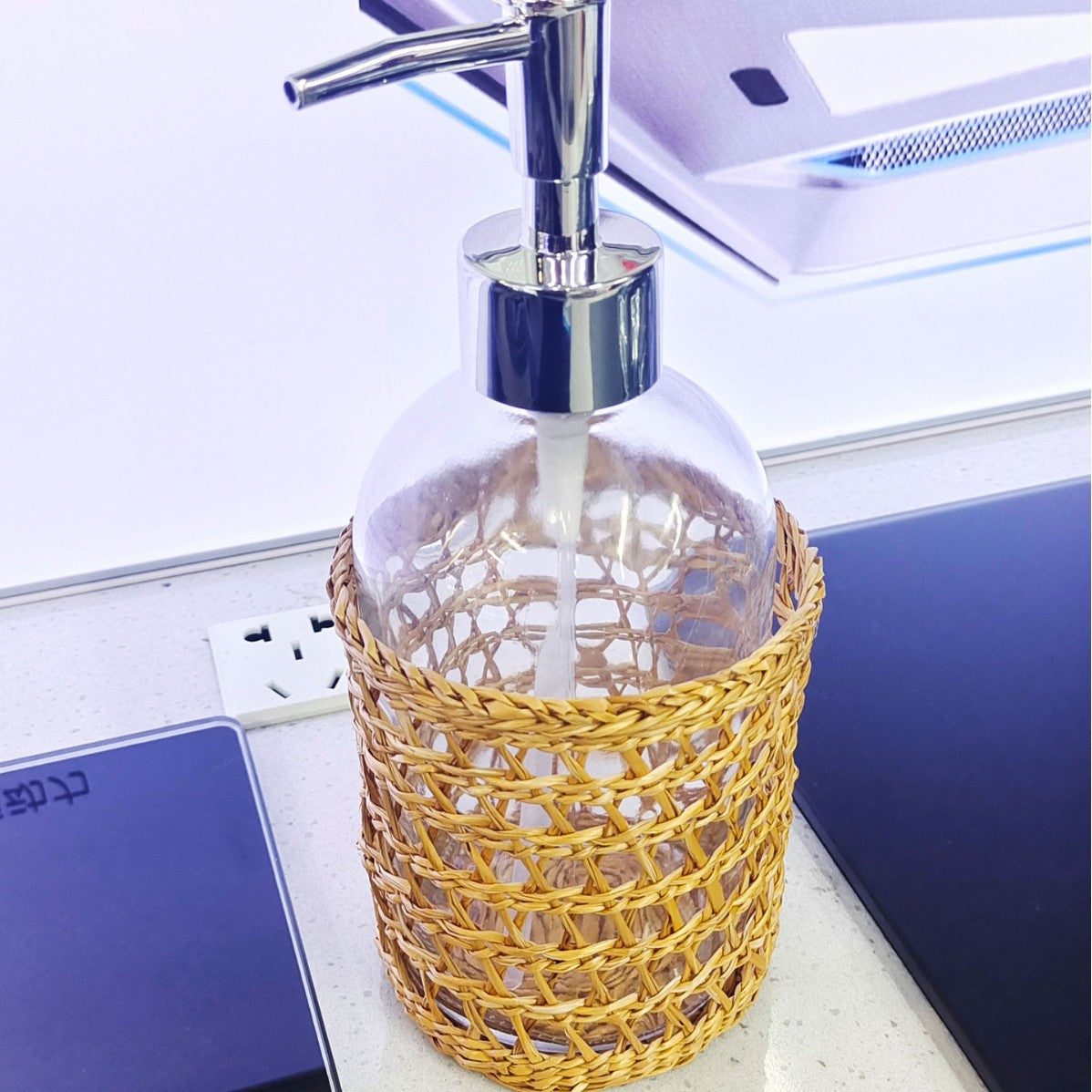 Decorative Woven Soap Dispenser | Kelmera