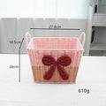 Decorative Woven Storage Basket with Bow Design | Kelmera