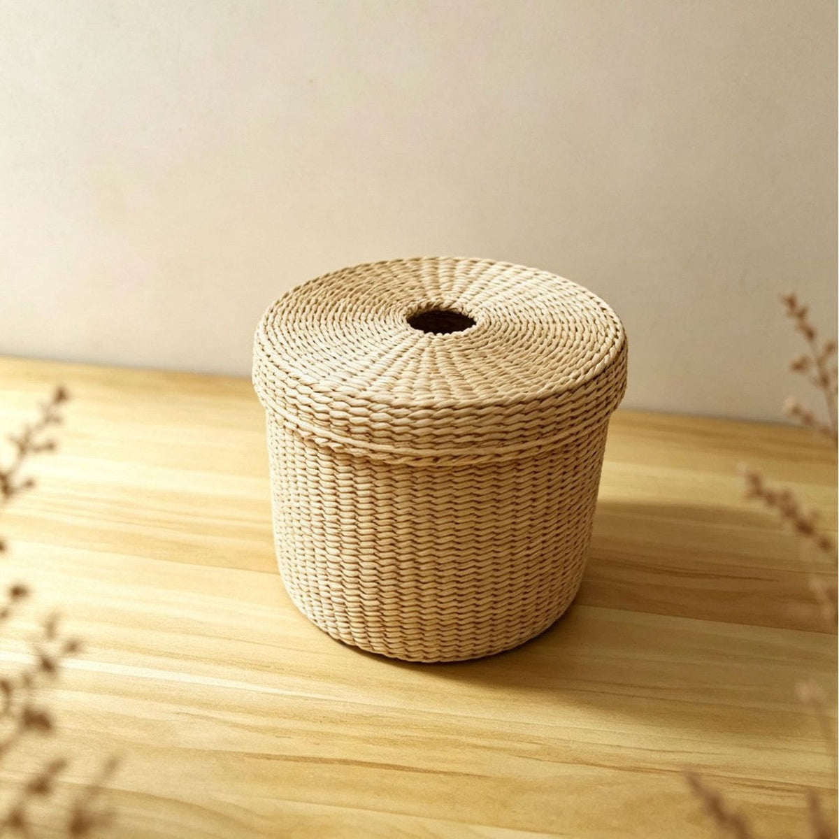 Decorative Woven Tissue Box Cover | Kelmera