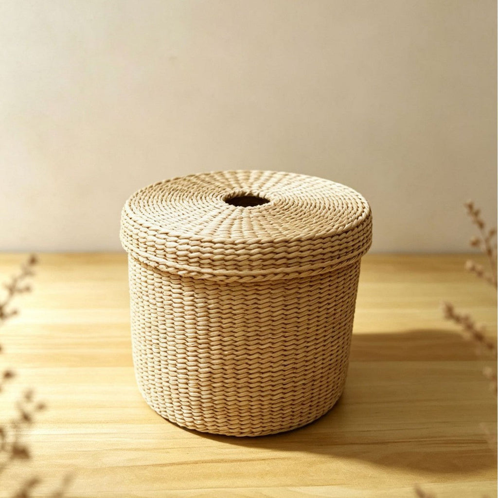 Decorative Woven Tissue Box Cover | Kelmera