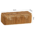 Decorative Woven Tissue Box Cover Light Brown | Kelmera