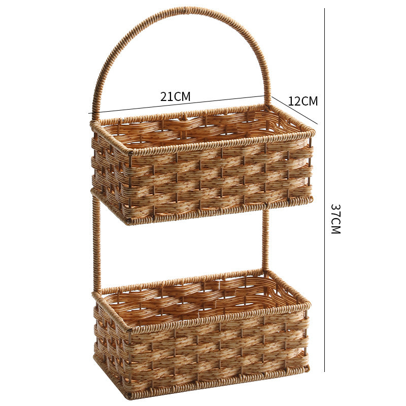 Double Layer Woven Storage Container | Kelmera