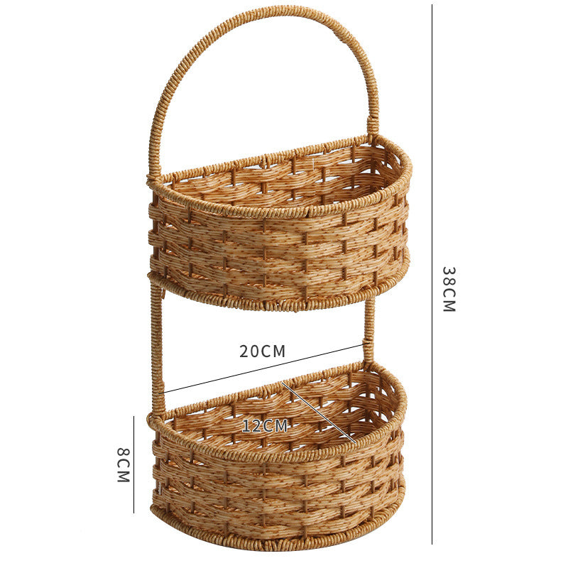 Double Layer Woven Storage Container | Kelmera