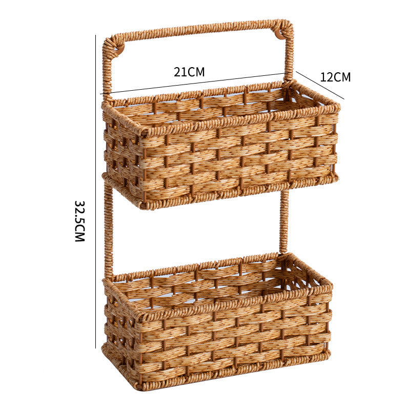 Double Layer Woven Storage Container | Kelmera