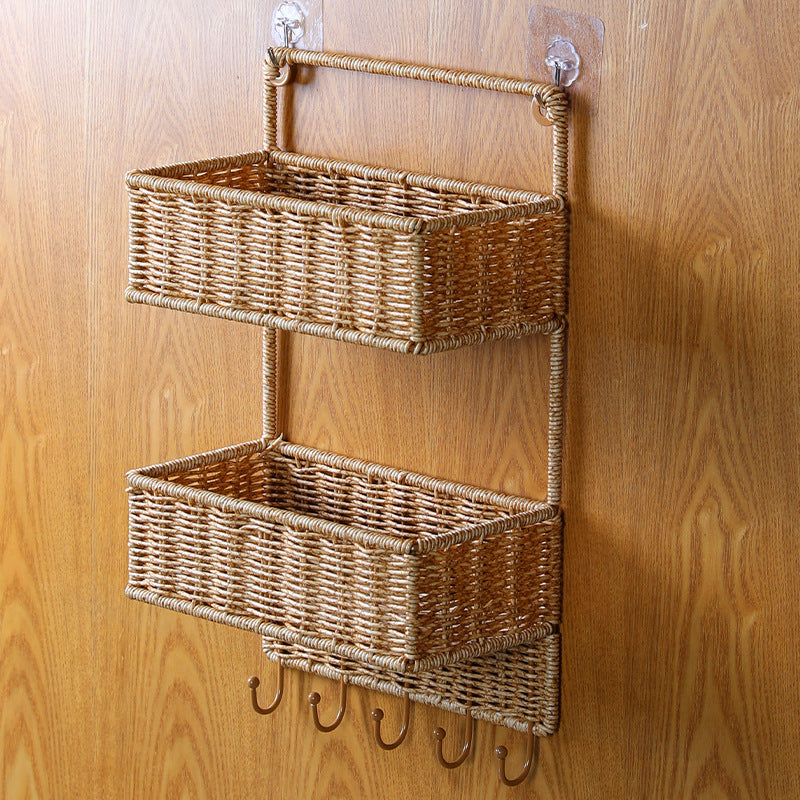 Double Tier Woven Storage Basket | Kelmera